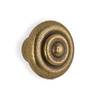 Smedbo B080 1 1/4 in. Swirl Knob in Antique Brass from the Classic Collection